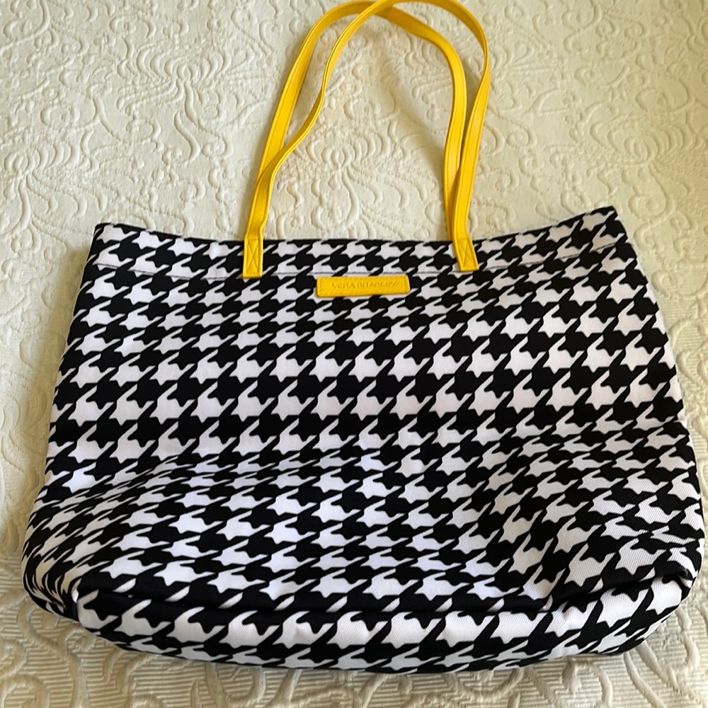 Brand-new vera Bradley houndstooth yellow and black bag
